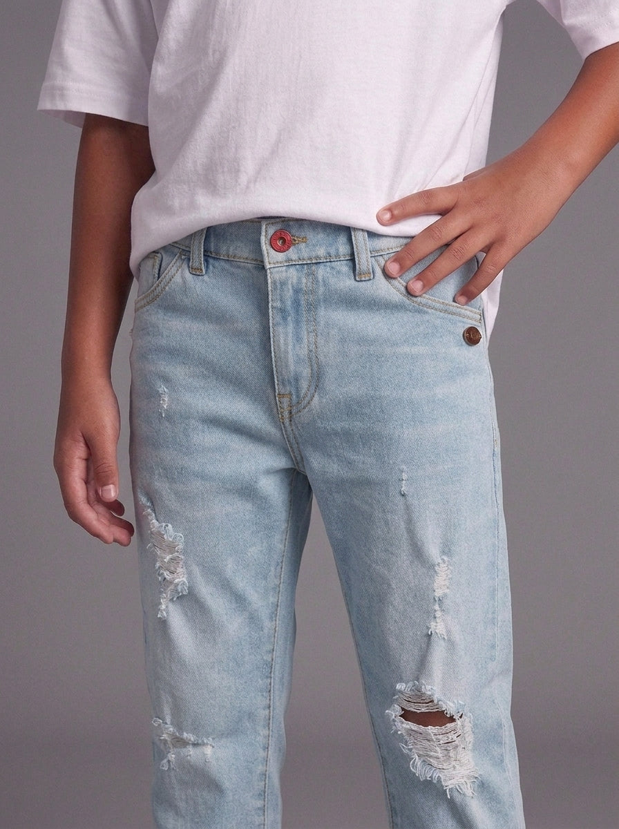 JEANS OVER  BERNA  KIDS  LIGHT DENIM STRAPPI ART K 22559 30