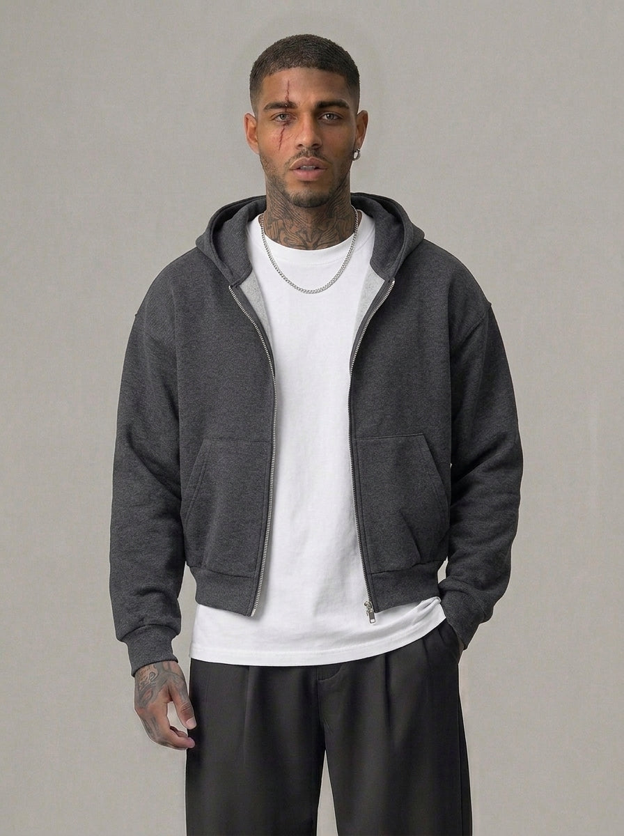 FELPA ONLY&SONS BOXY FIT CON CAPPUCCIO + ZIP  ONLY&SONS - ART. 22035193