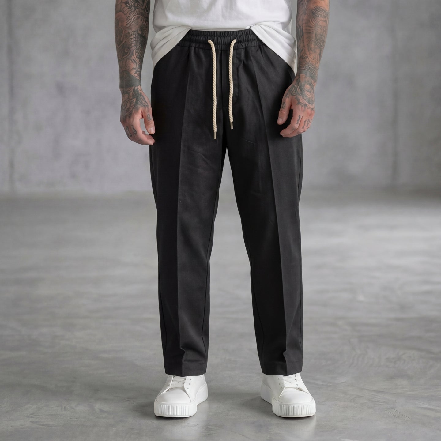 PANTALACCIO UOMO IN MISTO LINO VISCOSA  - BERNA - ART. 261226