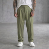 PANTALONE BERNA BAGGY FIT CON FIBBIE SALVIA  ART 261364 - 102