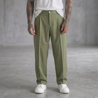 PANTALONE BERNA BAGGY FIT CON FIBBIE SALVIA  ART 261364 - 102