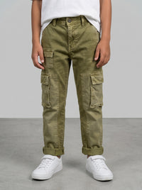 PANTALONE BERNA CARGO  KIDS BAMBINO VERDE CHIARO ART K 23532 52