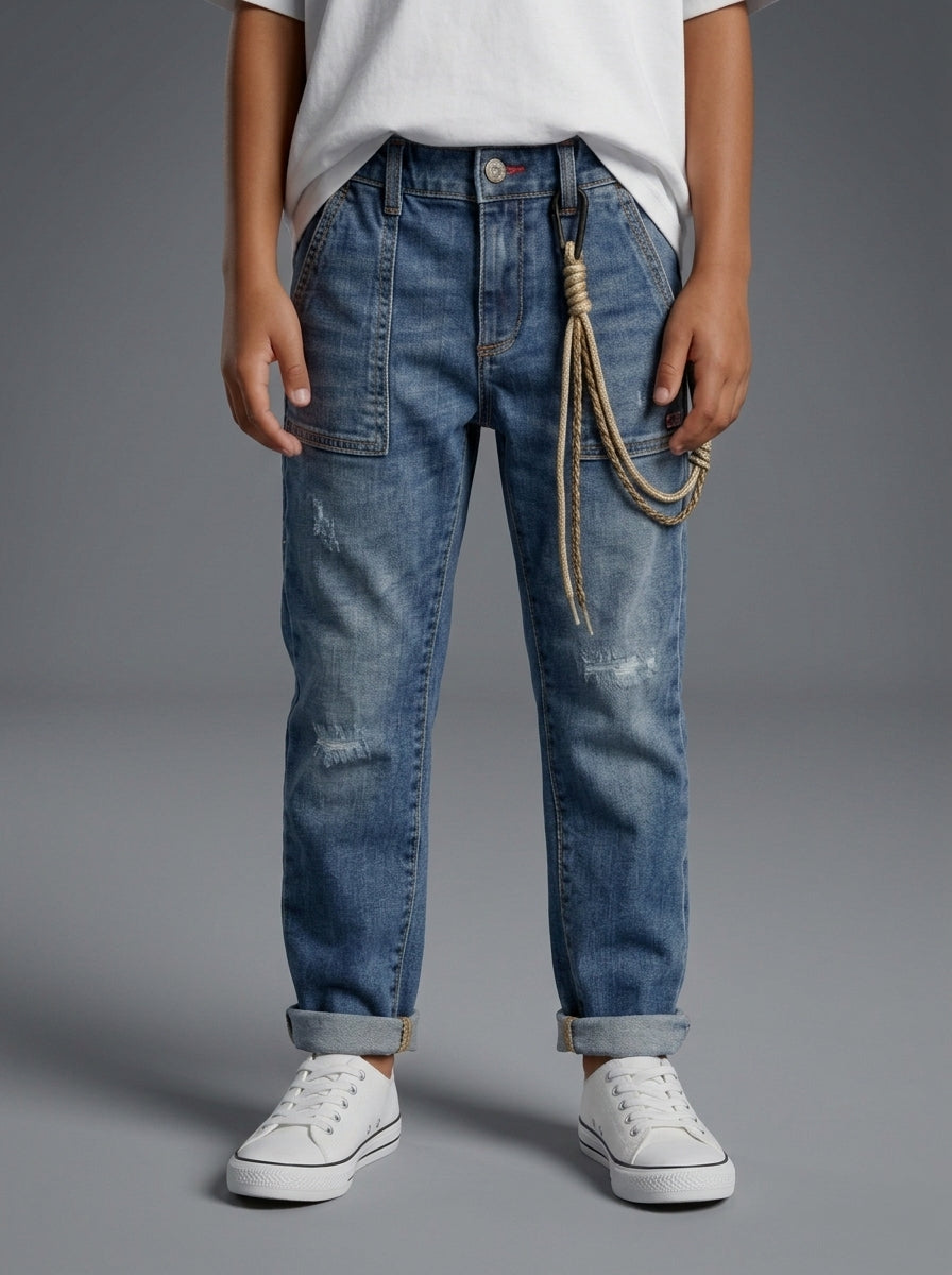 JEANS OVER  BERNA  KIDS BAMBINO DENIM ART 240167 396