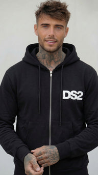 FELPA ZIP CON CAPPUCCIO PIU' COLORI - DS2 - ART. SS26271