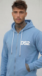 FELPA ZIP CON CAPPUCCIO PIU' COLORI - DS2 - ART. SS26271