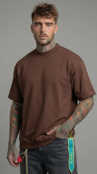 T-SHIRT FELPA DESTROY RELAXED  PIU' COLORI  - BERNA - ART. 261245