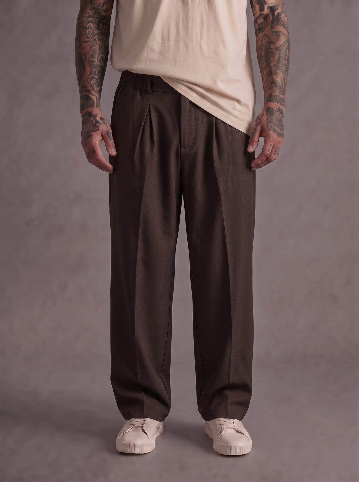 PANTALONE NEW JOB BRAND CON ELASTICO IN VITA - NEW JOB BRAND - ART. COSTA