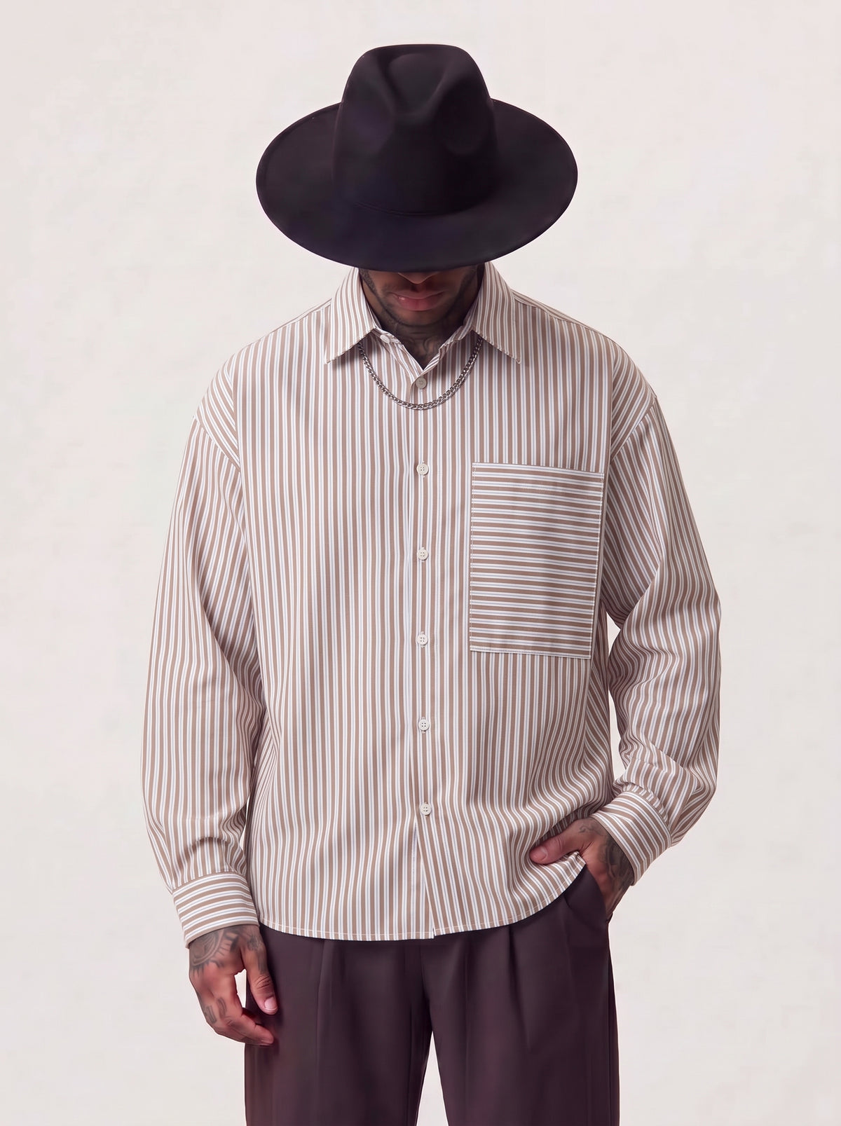 CAMICIA NEW JOB BRAND RIGHE E TASCHINO  ART PINNA
