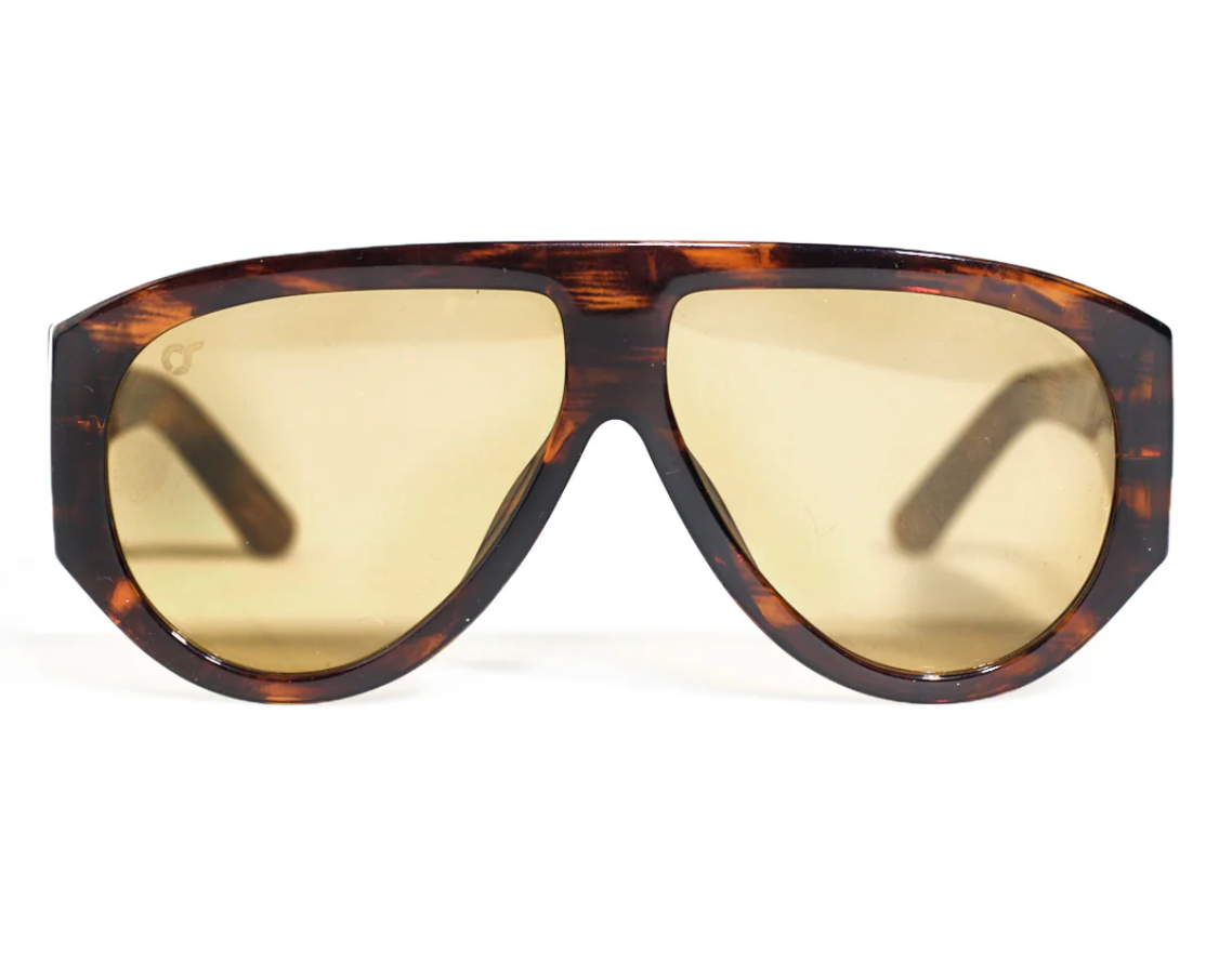 OCCHIALI - OS SUNGLASSES - ART. VENEZIA - COL. HAVANA GIALLO