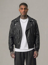 GIUBBINO BERNA CHIODO BOMBER OVER ECOPELE NERO ART 251094 1