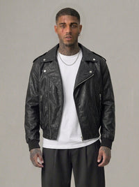 GIUBBINO BERNA CHIODO BOMBER OVER ECOPELE NERO ART 251094 1