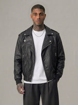 GIUBBINO BERNA CHIODO BOMBER OVER ECOPELE NERO ART 251094 1