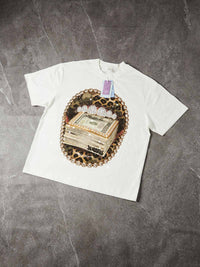 T-SHIRT NOISSEY OVERSIZE BIANCA ART BOCCA LEOPARD