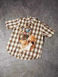CAMICIA M/M CROPPED NOISSEY CAPP CON SPILLE