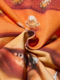 T-SHIRT BOXY  OVERSIZE "Bad Boy" Orange Pearl Hat    - NOISSEY