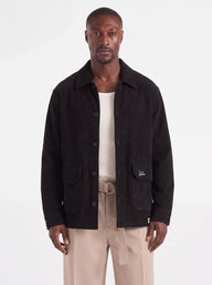 GIUBBINO BL11 OVERSHIRT VELLUTO ART BLK 201001