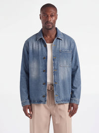 CAMICIA BL11 OVERSHIRT DENIM ART BLK20030