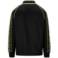 T-SHIRT 222 BANDA ROMBAT 433 - KAPPA - ART. 352616W - COL. Black-white-yellow blazing