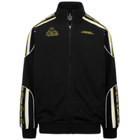 FELPA 222 BANDA SAACHIS 433 - KAPPA - ART. 361X4IW - COL. Black-white-yellow blazing