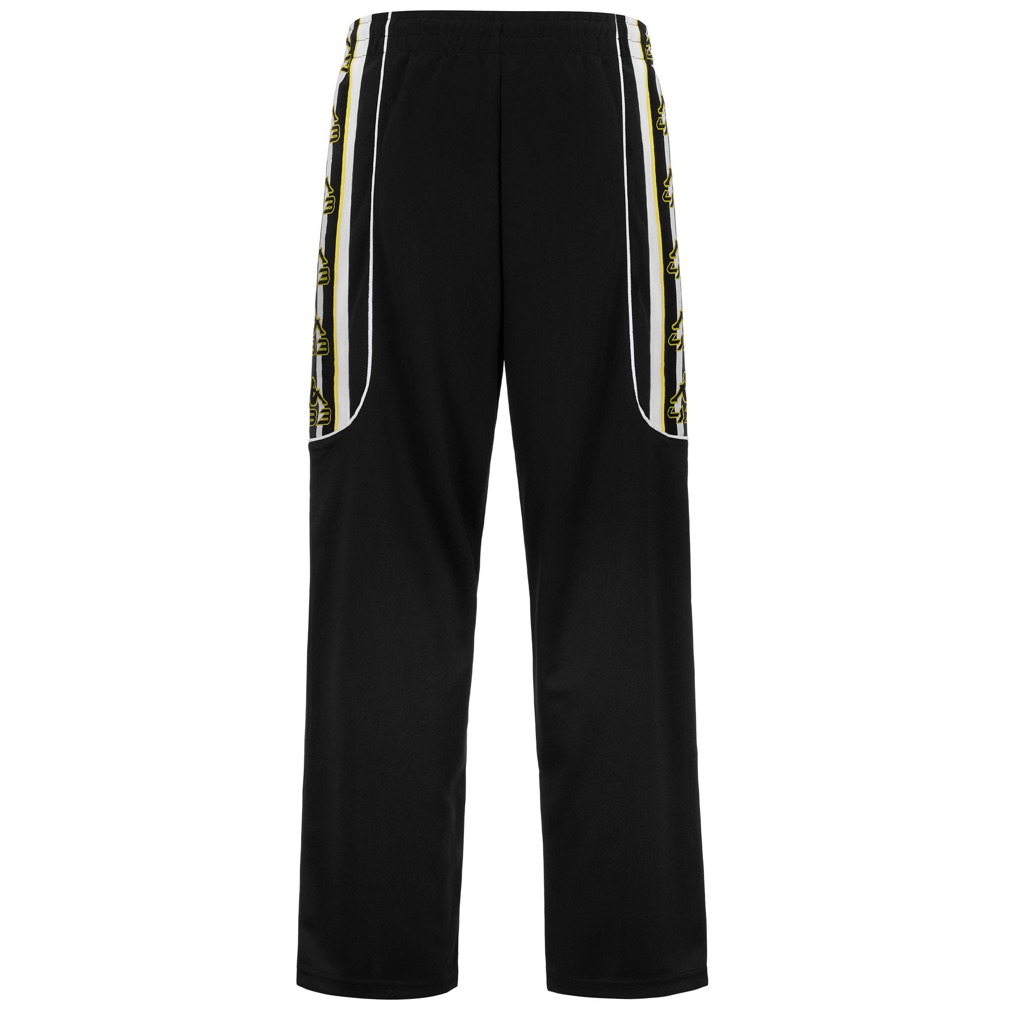 PANTALONE DI TUTA 222 BANDA ARESTE 433 - KAPPA - ART. 36231FW - COL. Black-white-yellow blazing
