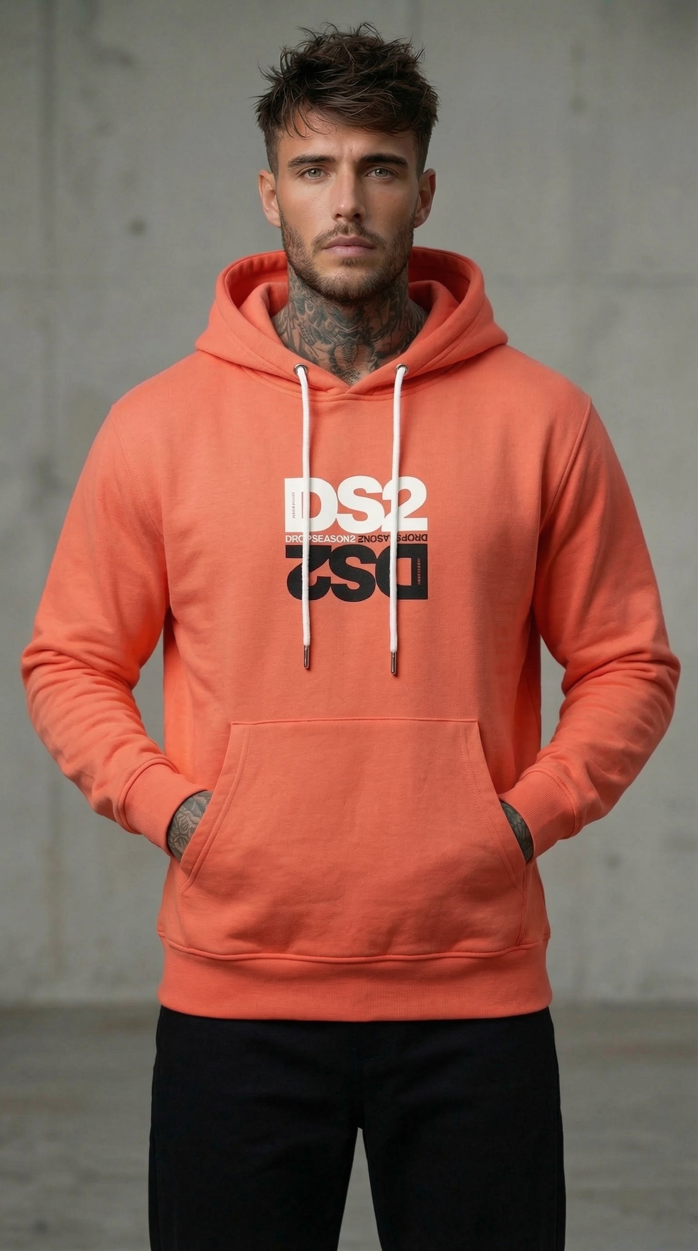 FELPA ARAGOSTA  CON CAPPUCCIO HOODIE - DS2 - ART. SS26253