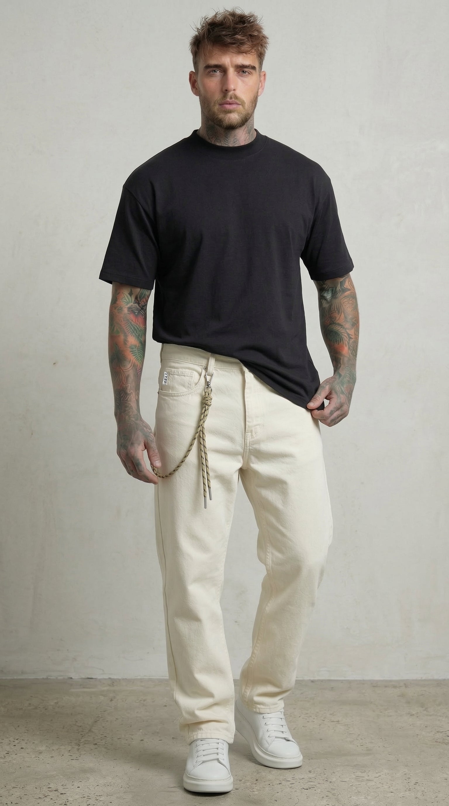 JEANS CROPPED BULL BASICO  PIU' COPLORI  UOMO   BERNA - ART.261274