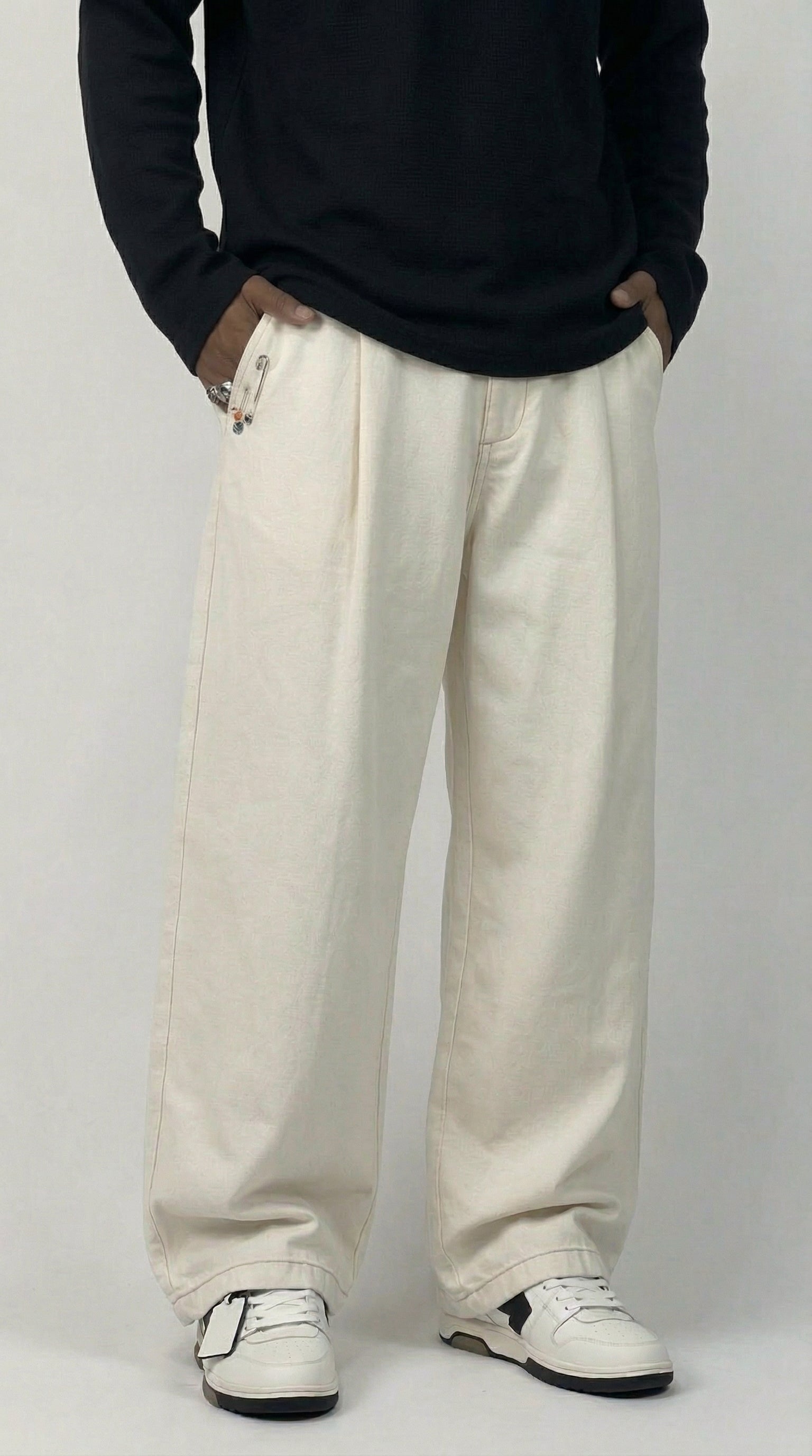 PANTALONE PANNA UOMO  - BERNA - ART. 261401 -128