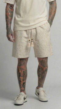 BERMUDA PAISLEY RICAMATO BEIGE CHIARO - BERNA - ART.261289-30