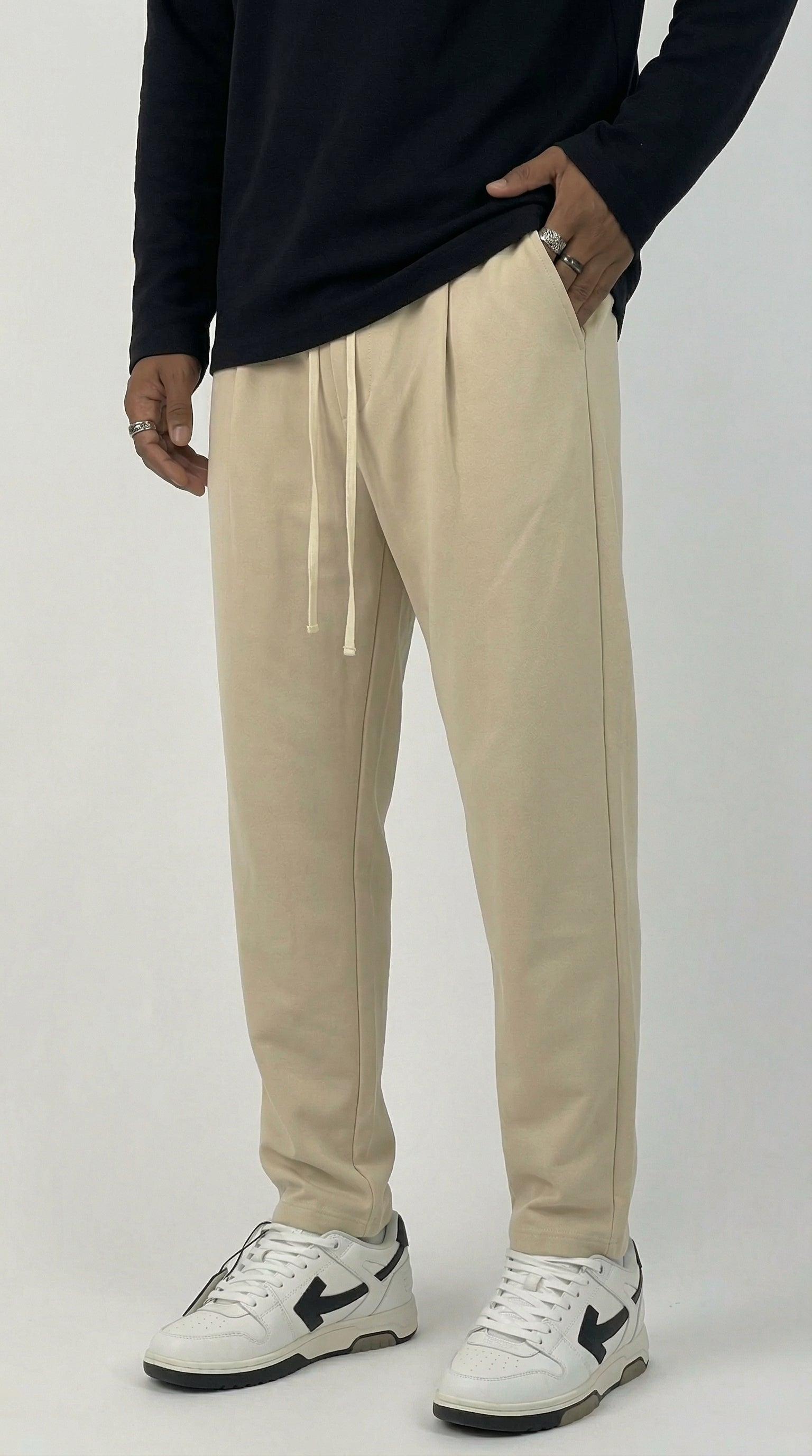 PANTALONI NERO CON COULISSE  - IMPERIAL - ART. PC8QLBQ