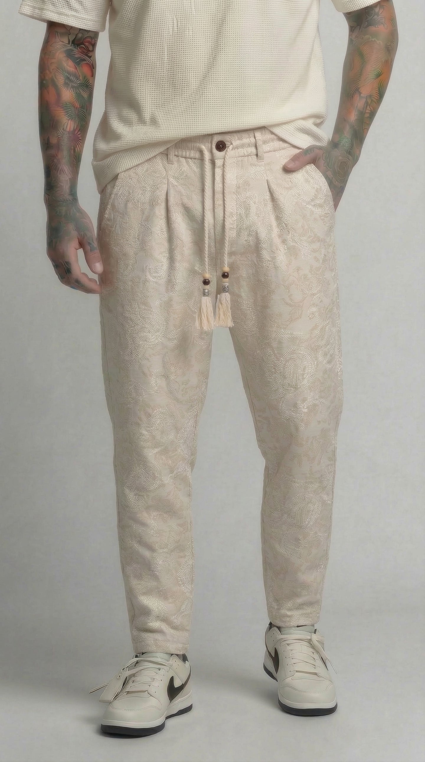 PANTALONE -PANTALACCIO PAISLEY RICAMI  - BERNA - ART 261281-30