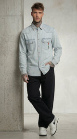 CAMICIA DENIM DESTROY  - BERNA - ART. 261259-30