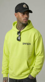 FELPA UOMO  BOXY CON CAPPUCCIO BASICA LOGO - HAMEN - ART. LOGO.H