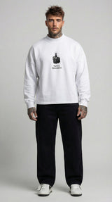 FELPA GIROCOLLO UOMO STAMPA DITO MEDIO  - BERNA - ART. 261082 - 2