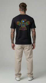 T-SHIRT NERA AQUILA AZTECA - BERNA - ART. 261078 -1