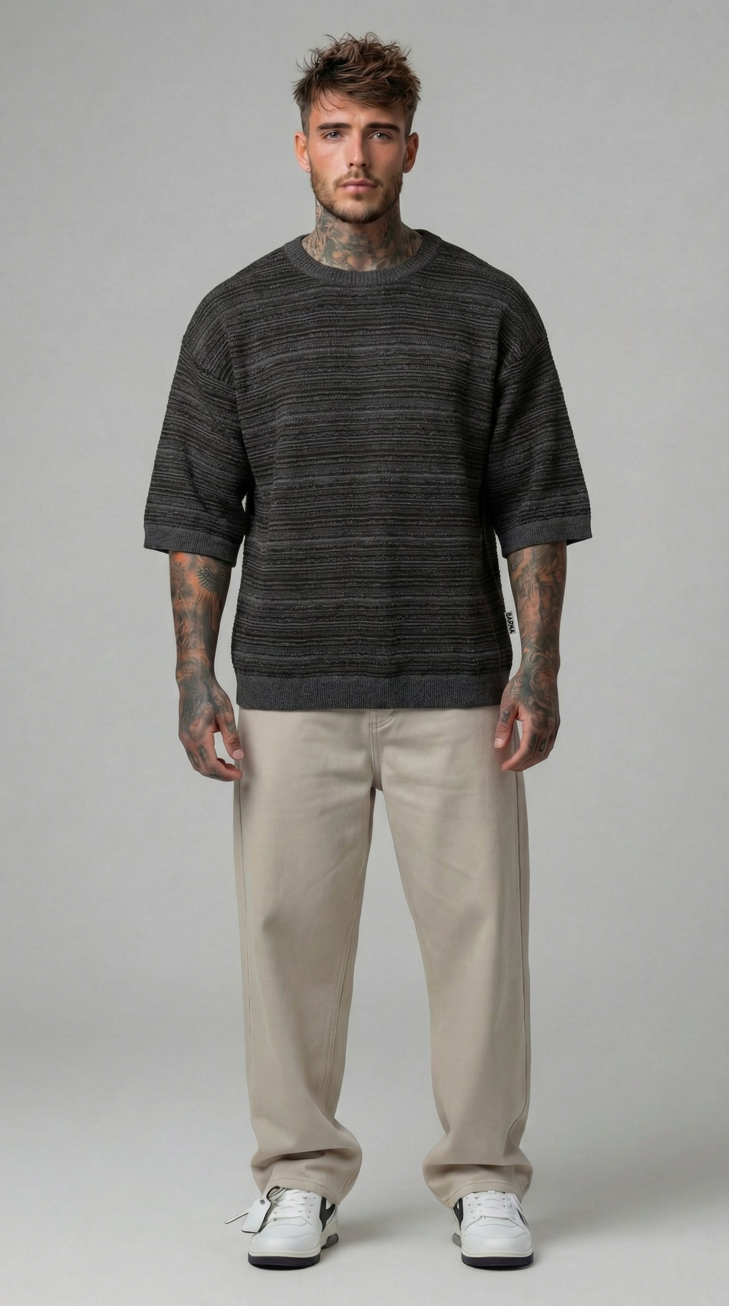 T-SHIRT UOMO IN MAGLIA DEVORE'  - BERNA - ART. 261013  PIU' COLORI