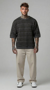 T-SHIRT UOMO IN MAGLIA DEVORE'  - BERNA - ART. 261013  PIU' COLORI