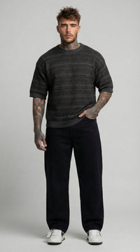 T-SHIRT UOMO IN MAGLIA DEVORE'  - BERNA - ART. 261013  PIU' COLORI