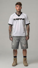 T-SHIRT UOMO AUTHENTIC SANSO - KAPPA - ART. 352288W- COL . WHITE  BLACK