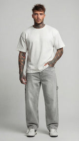 JEANS UOMO CARPENTER STRAIGHT LAVAGGIO GRIGIO  FIT  BERNA - ART. 261202 -30