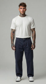 PANTALONE VERDE CHIARO CINTA DENIM  - BERNA - ART. 261390