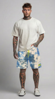 BERMUDA BAGGY TIE DYE  CELESTE    - BERNA - ART. 261064 -89