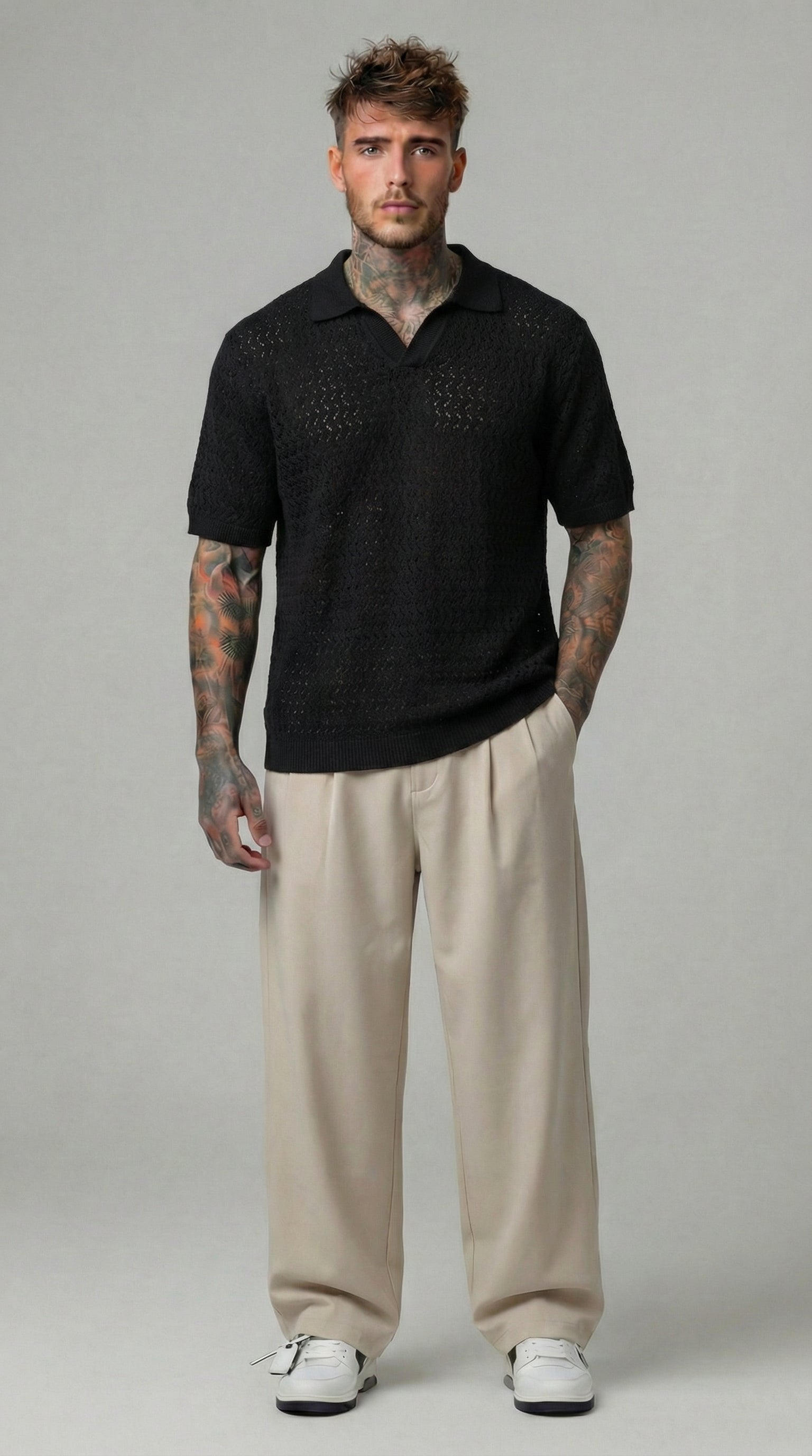 POLO  IN MAGLIA TRAFORATA  - ONLY&SONS - ART. 22037952