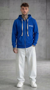 FELPA UOMO  ZIP CON CAPPUCCIO BASICA LOGO - HAMEN - ART. LOGO H