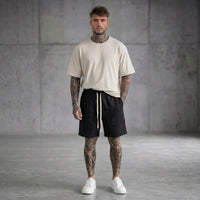 BERMUDA NEW JOB BRAND MISTO LINO  BIANCO E NERO ART B- 696