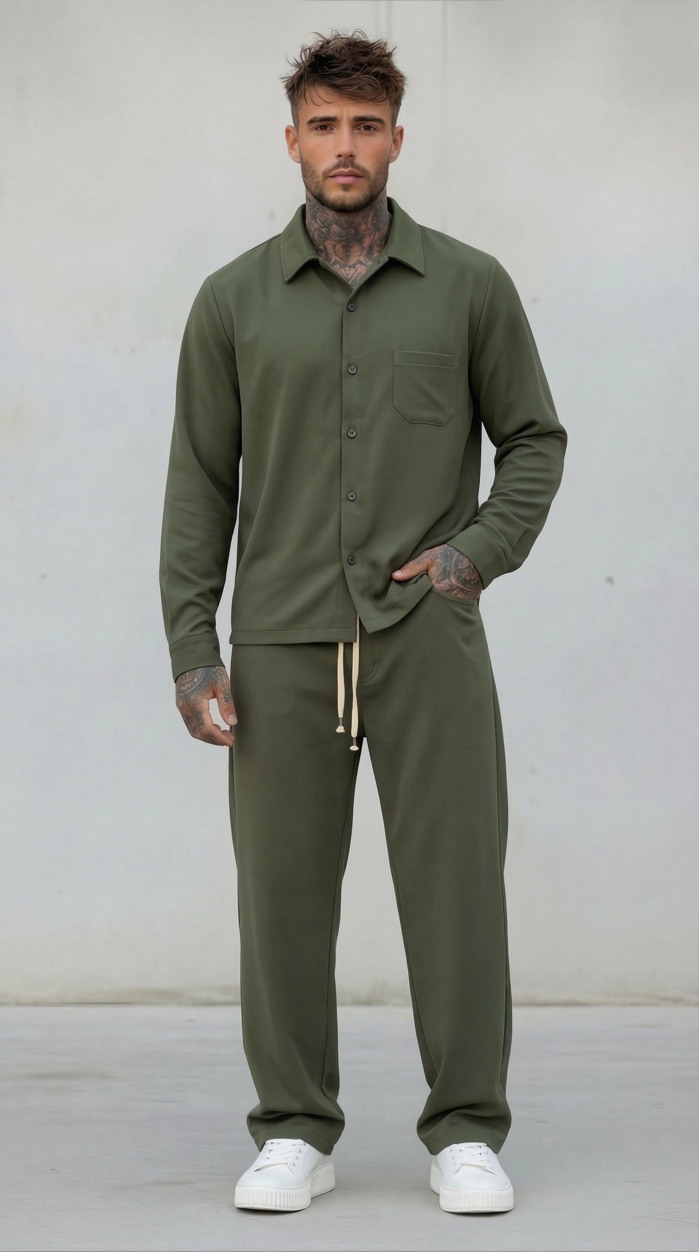 COMPLETO CAMICIONE + PANTALACCIO - HAMEN - ART. MARCUS OUTFIT