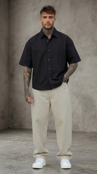 CAMICIA MEZZA MANICA PIU' COLORI  MISTO LINO - BERNA - ART. 261280