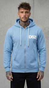 FELPA ZIP CON CAPPUCCIO PIU' COLORI - DS2 - ART. SS26271