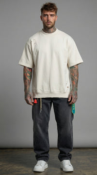 T-SHIRT FELPA DESTROY RELAXED  PIU' COLORI  - BERNA - ART. 261245