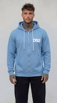 FELPA ZIP CON CAPPUCCIO PIU' COLORI - DS2 - ART. SS26271