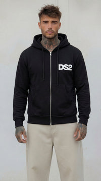 FELPA ZIP CON CAPPUCCIO PIU' COLORI - DS2 - ART. SS26271